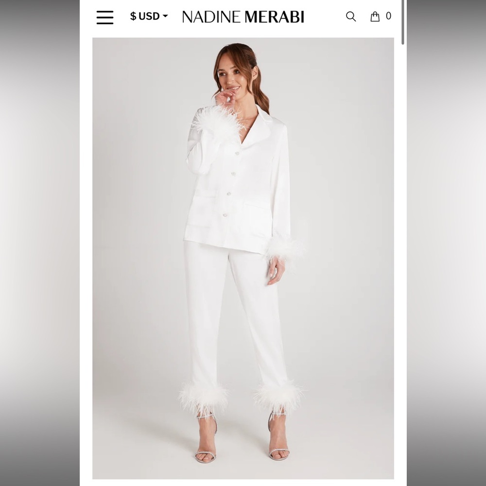 Nadine Merabi Darcie White Pajamas